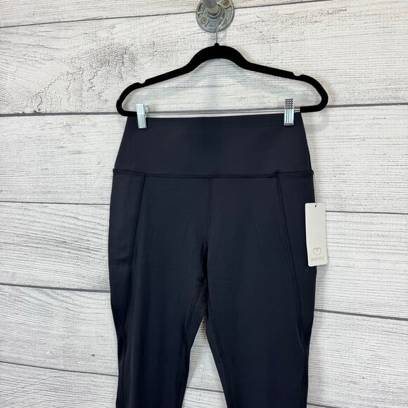 Bootyful Women's Black Interlink High Waisted Active Leggings Size Large - Picture 2 of 8